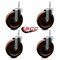 Service Caster 6 Inch High Temp Phenolic Wheel Swivel 58 Inch Threaded Stem Caster Set SCC-TS20S615-PHRHT-58212-4 - alternate 4